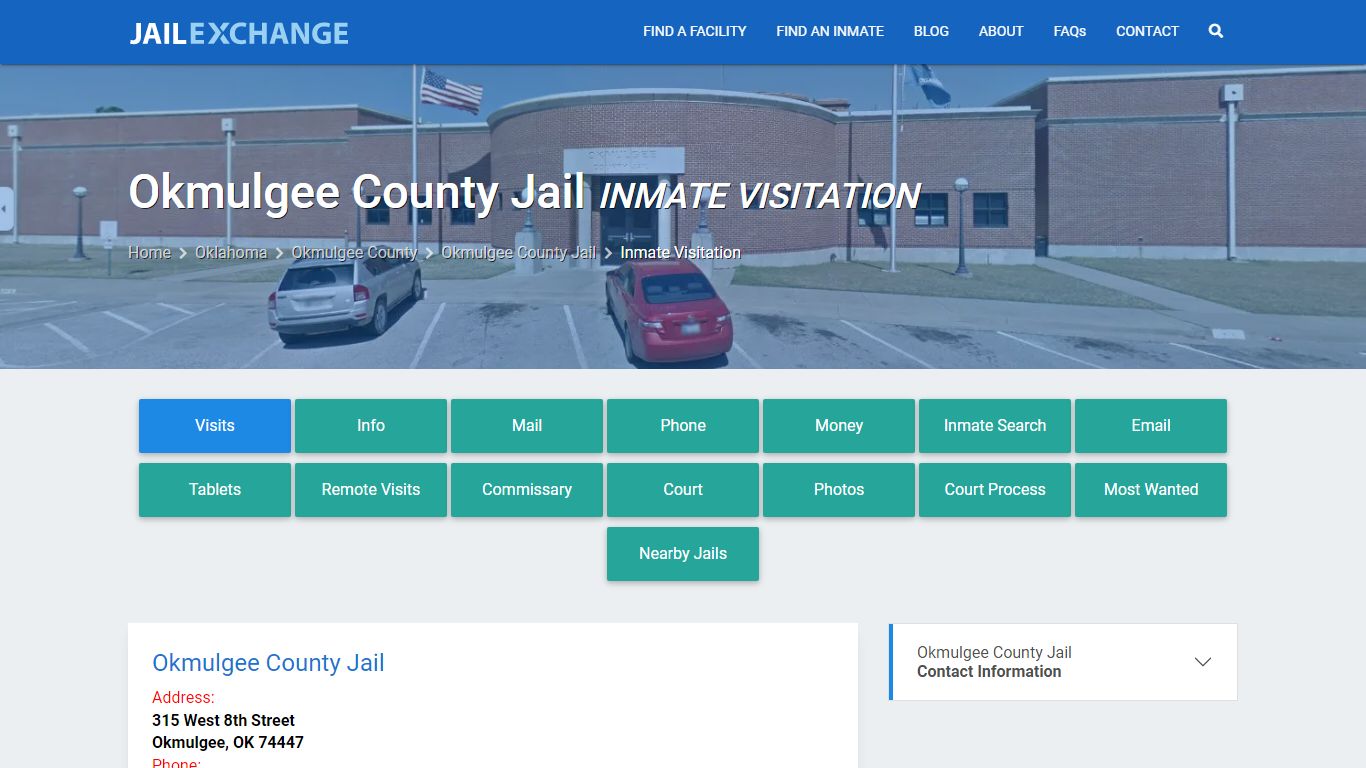 Inmate Visitation - Okmulgee County Jail, OK - Jail Exchange